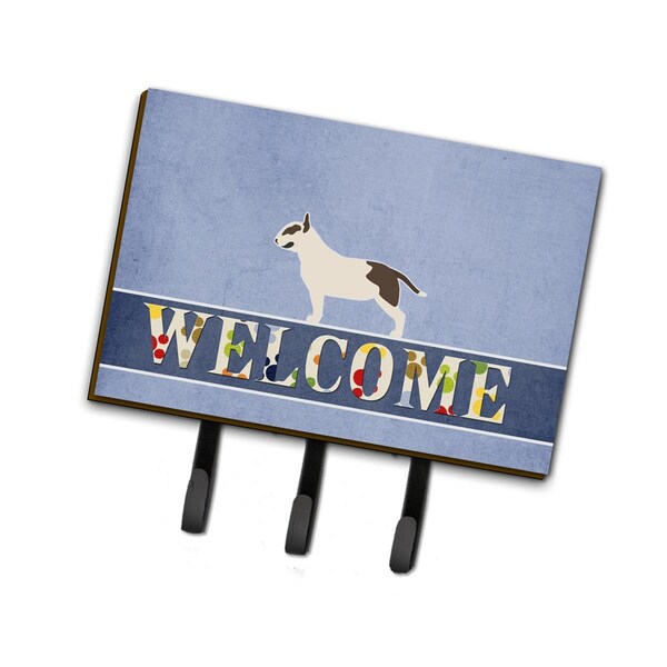 Carolines Treasures Bull Terrier Welcome Leash or Key Holder BB5582TH68 - main